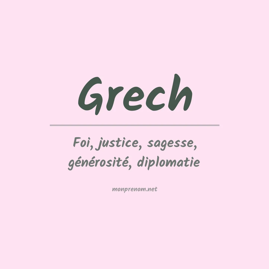Prénom Grech