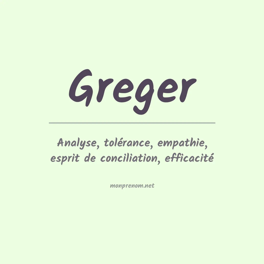 Prénom Greger