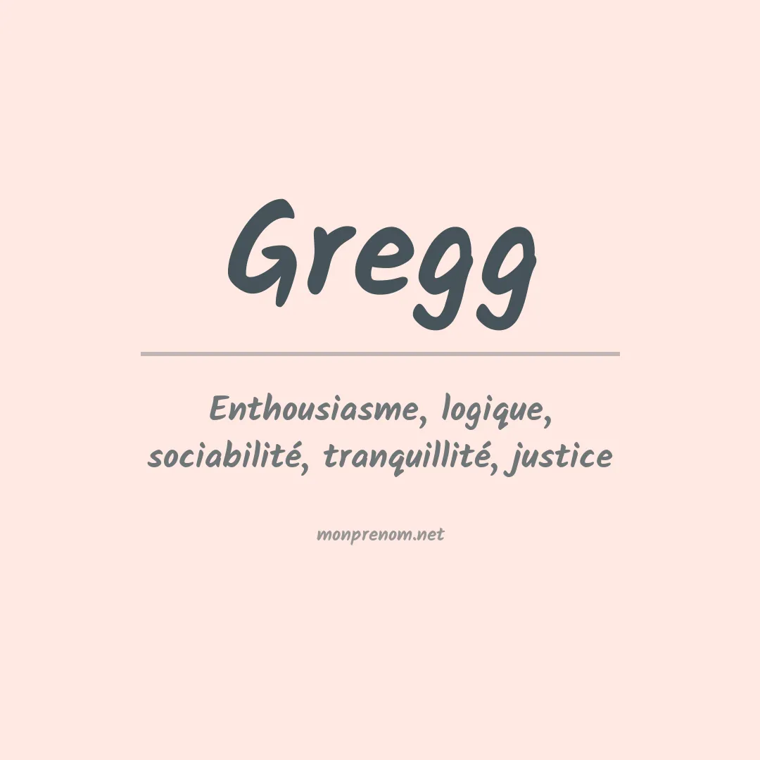 Prénom Gregg