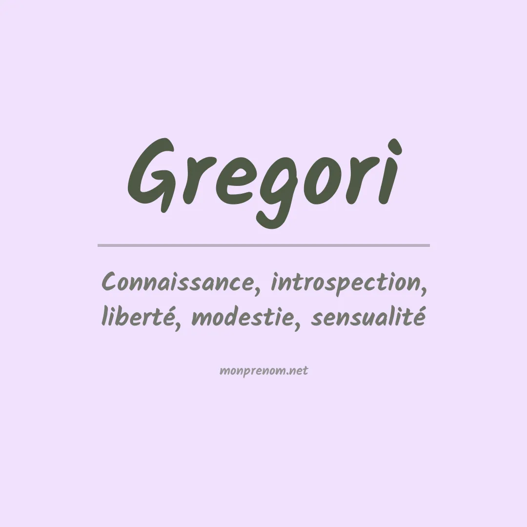 Prénom Gregori