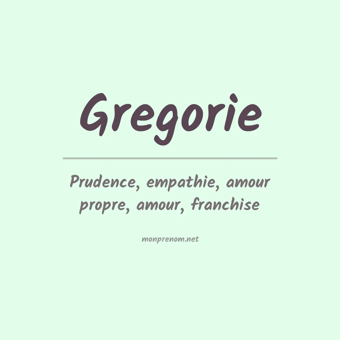 Prénom Gregorie