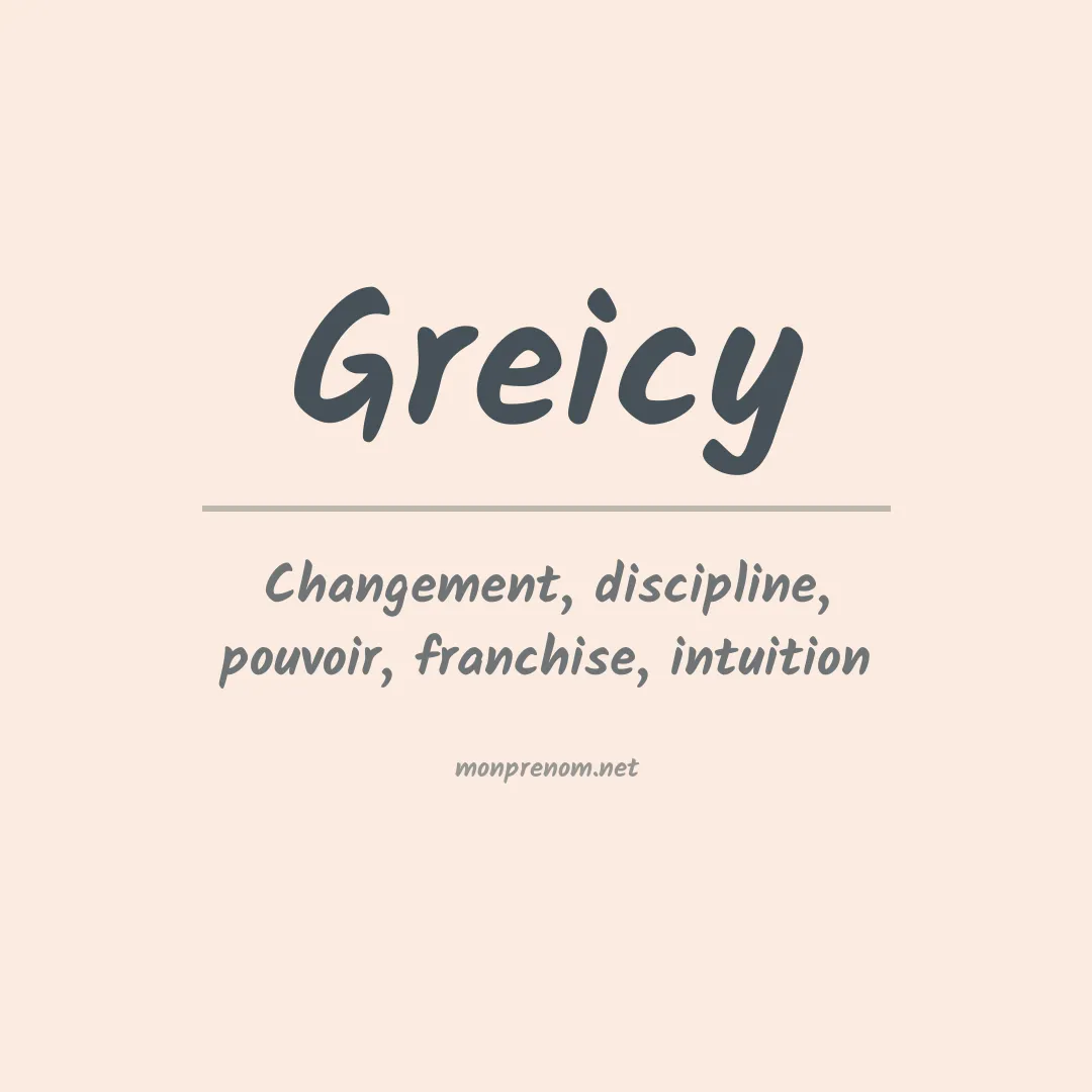 Prénom Greicy