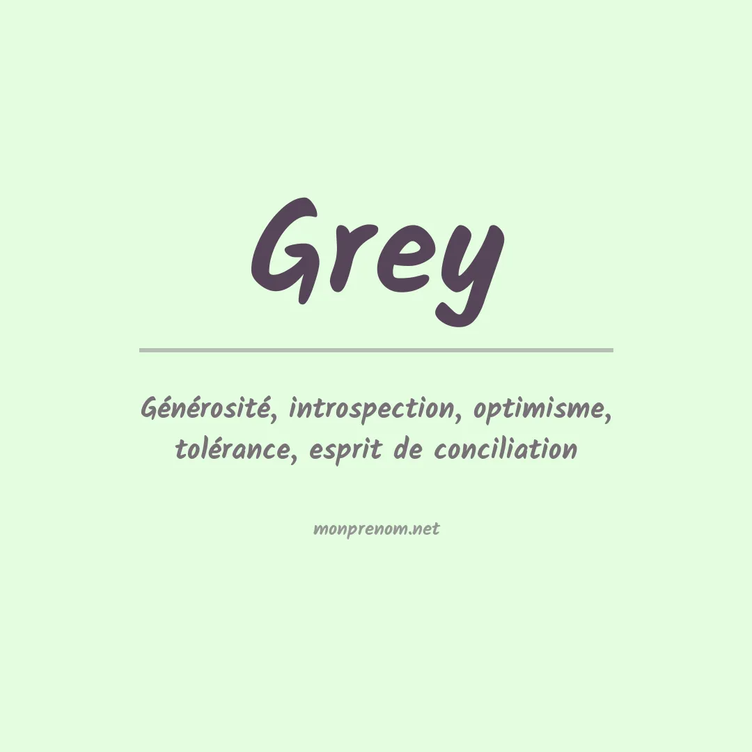 Prénom Grey