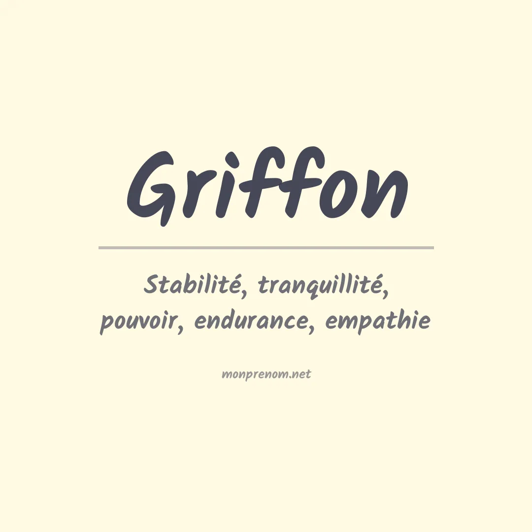 Prénom Griffon