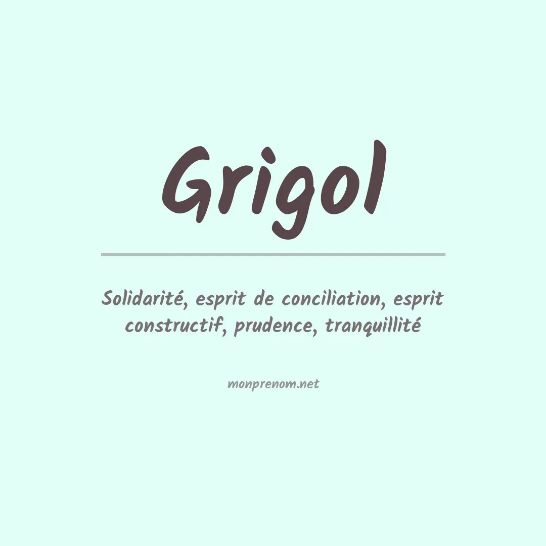 Signification du prénom Grigol