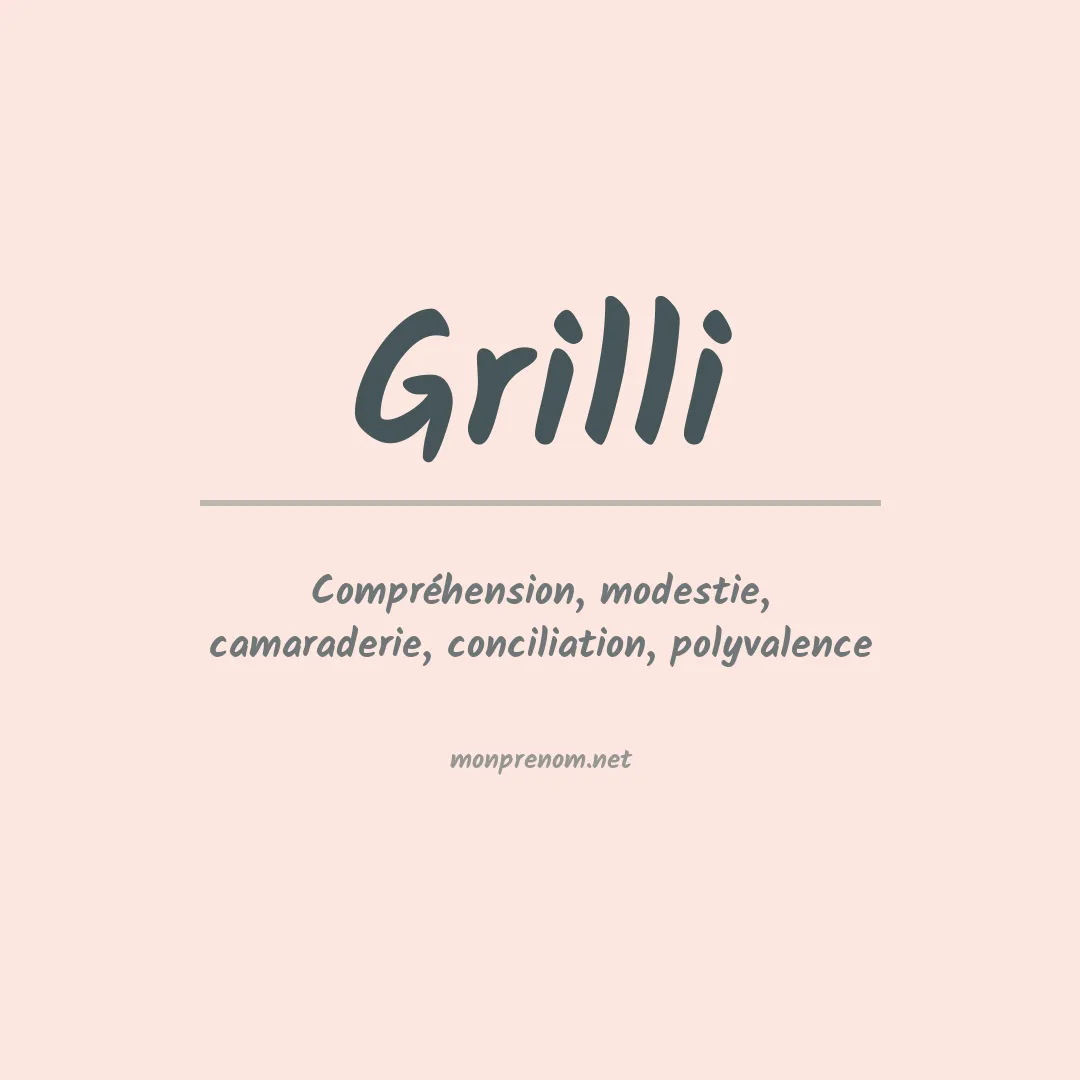Prénom Grilli