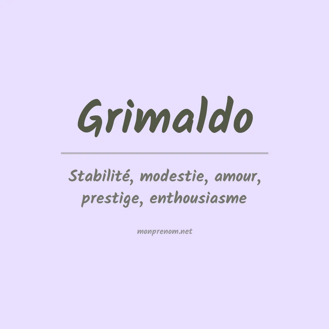 Prénom Grimaldo