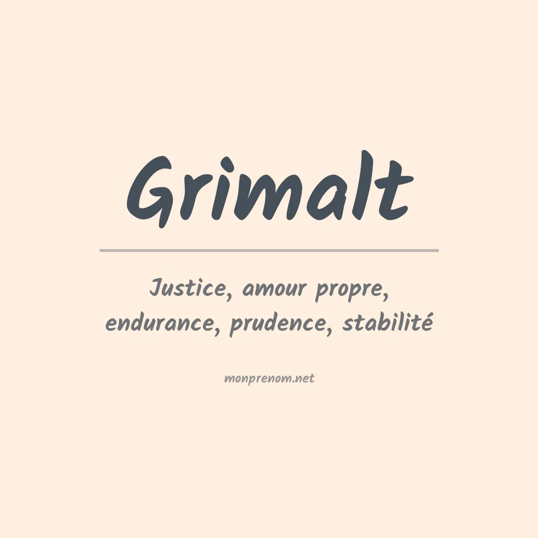 Signification du prénom Grimalt