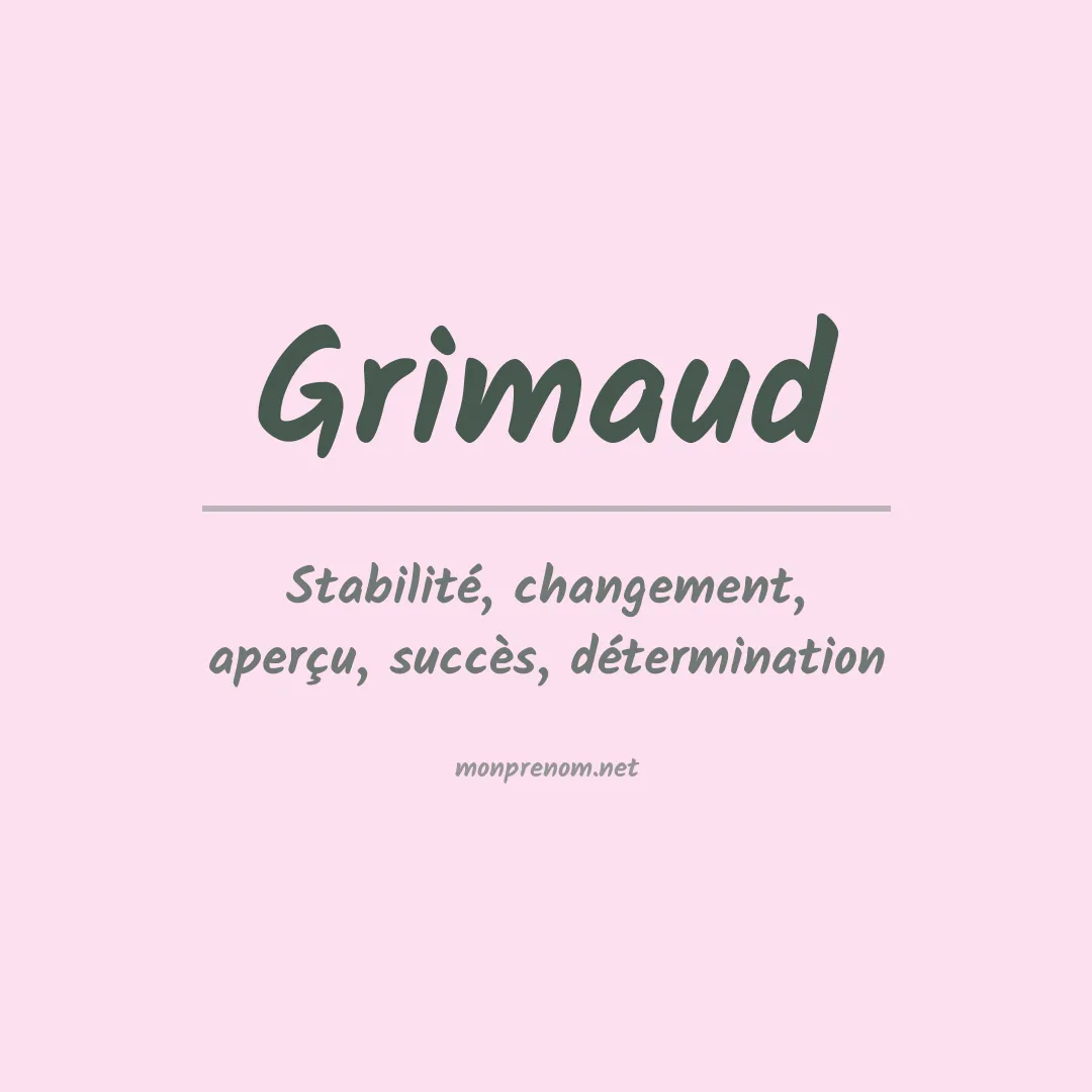 Prénom Grimaud