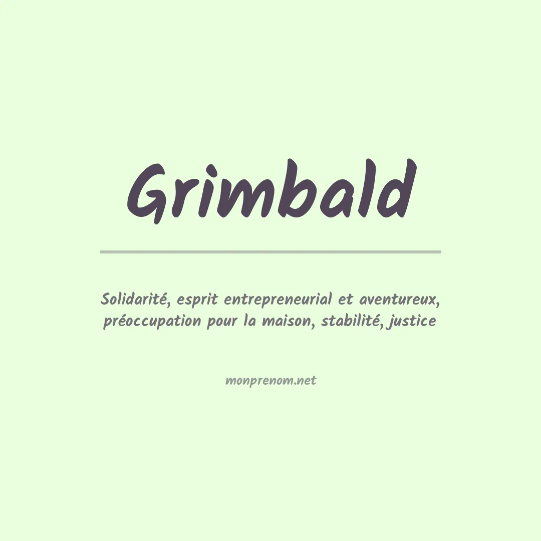 Signification du prénom Grimbald
