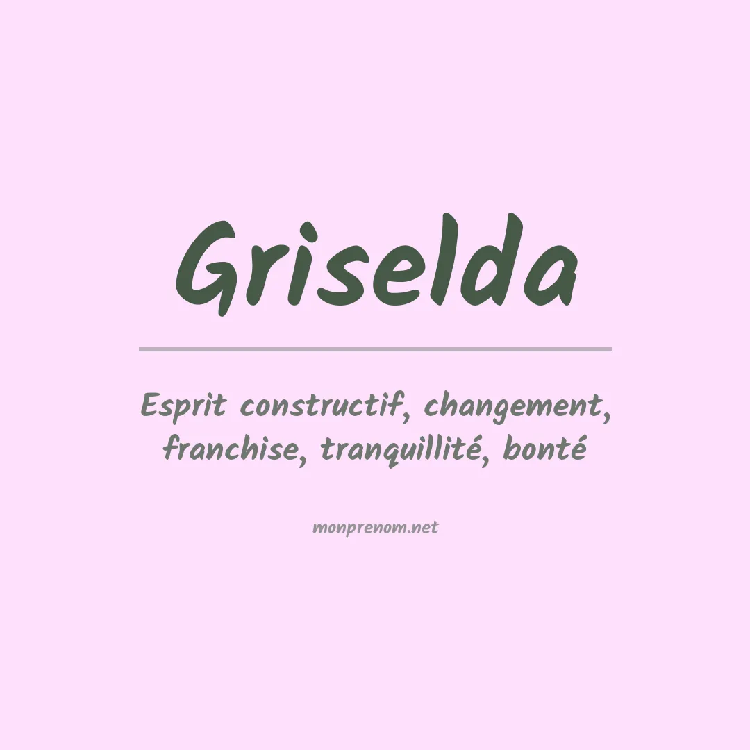 Prénom Griselda