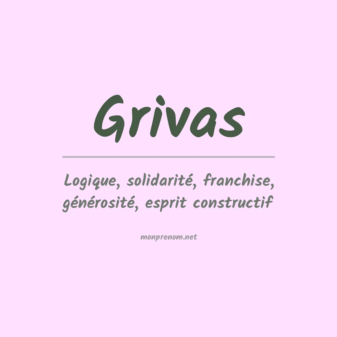 Prénom Grivas