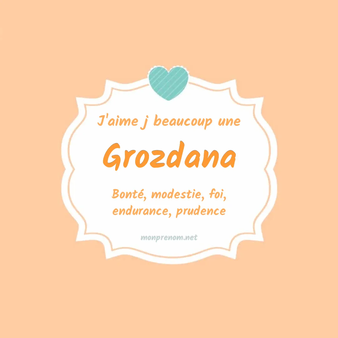 J'aime beaucoup Grozdana