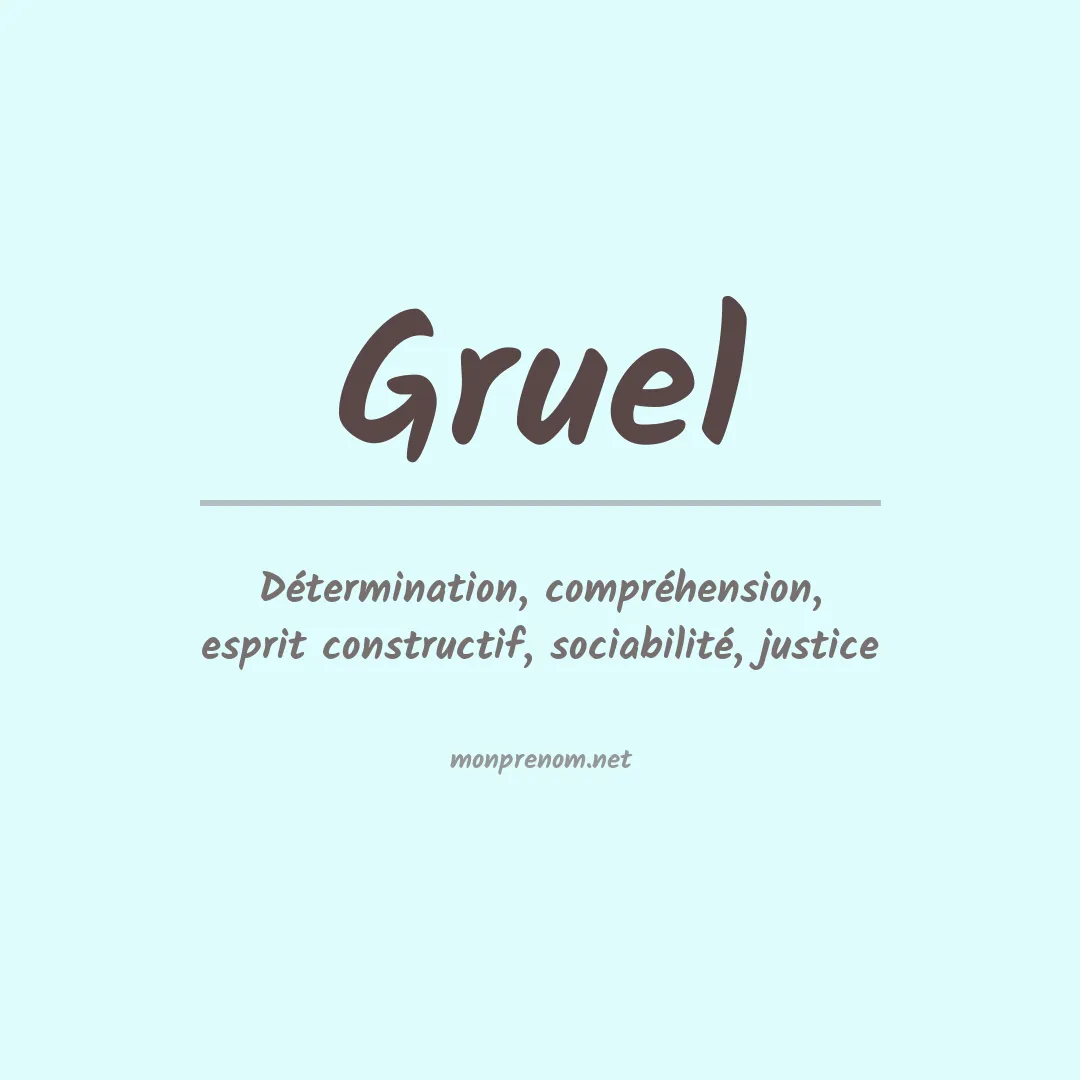Prénom Gruel