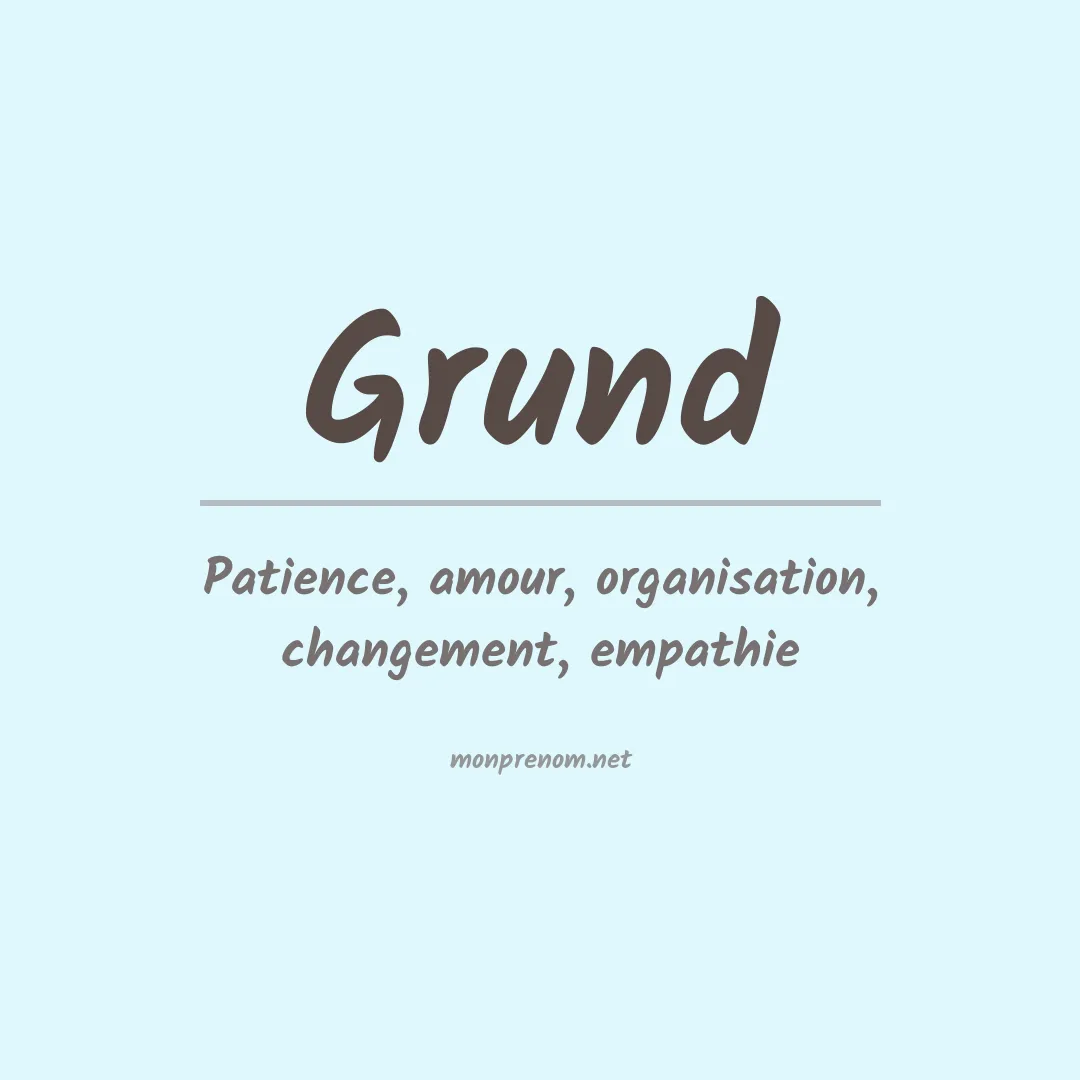 Prénom Grund