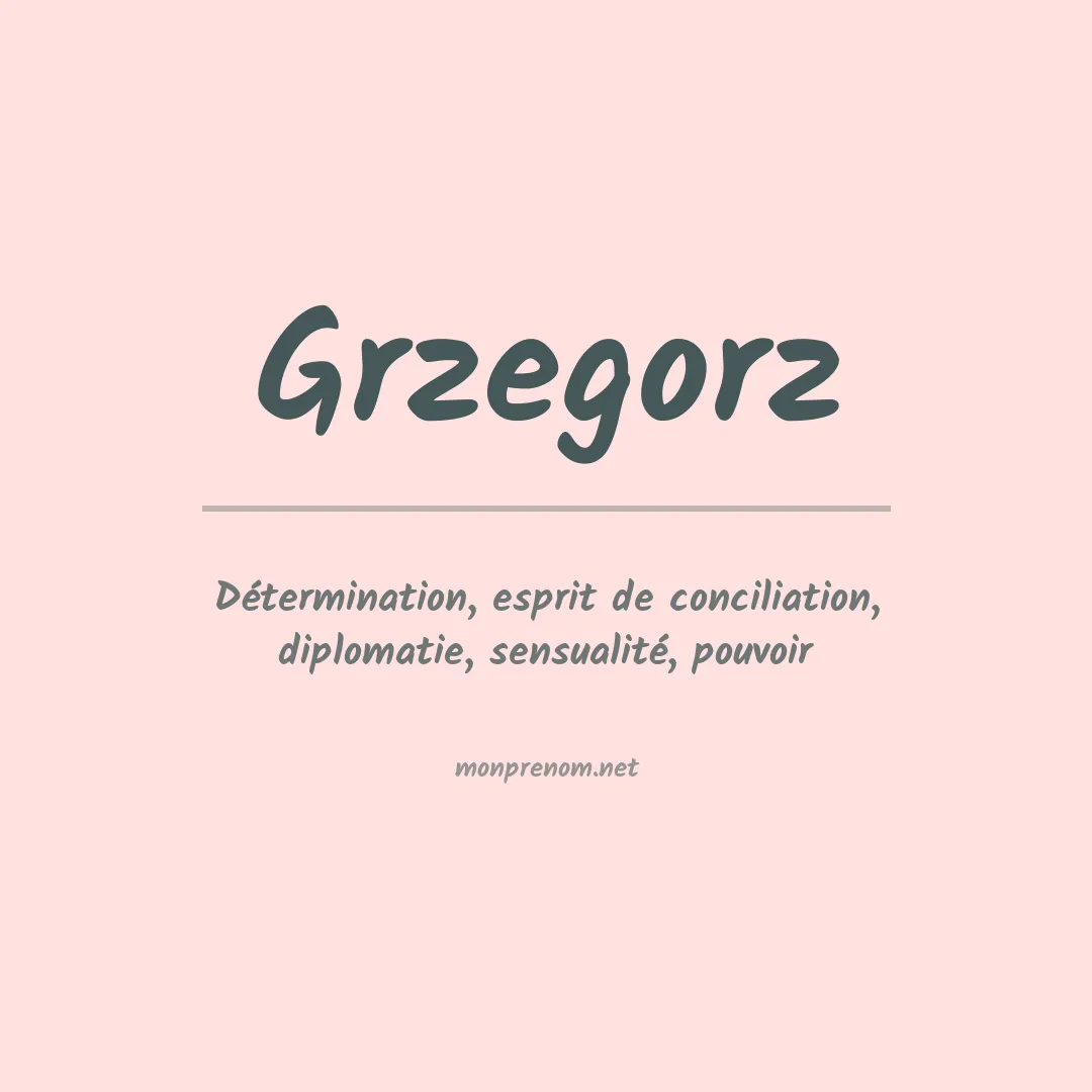 Prénom Grzegorz