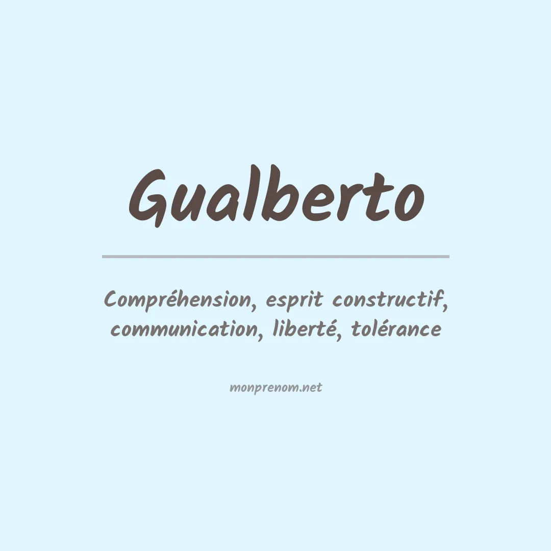 Prénom Gualberto