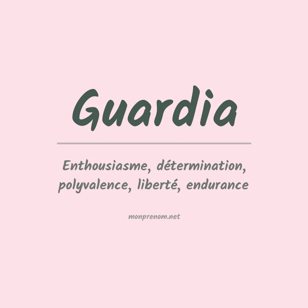 Prénom Guardia
