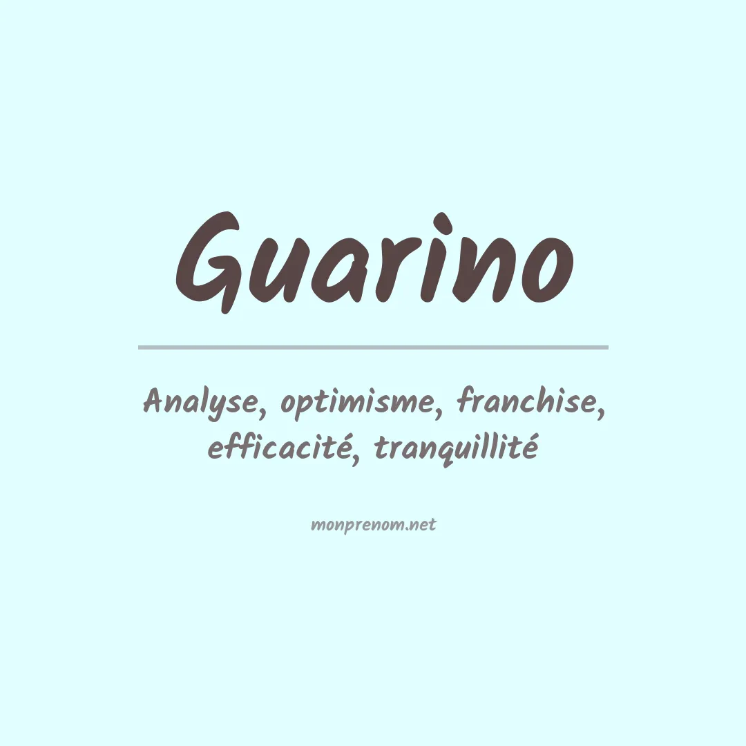 Prénom Guarino