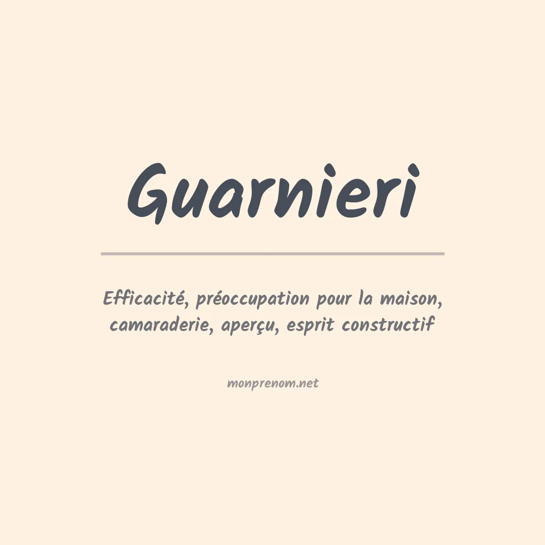 Prénom Guarnieri