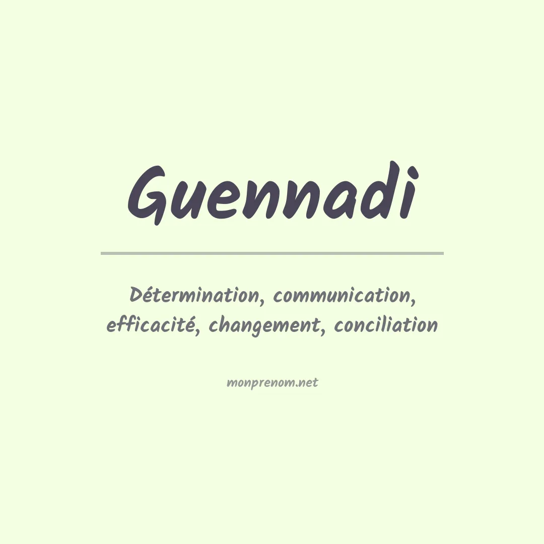 Prénom Guennadi