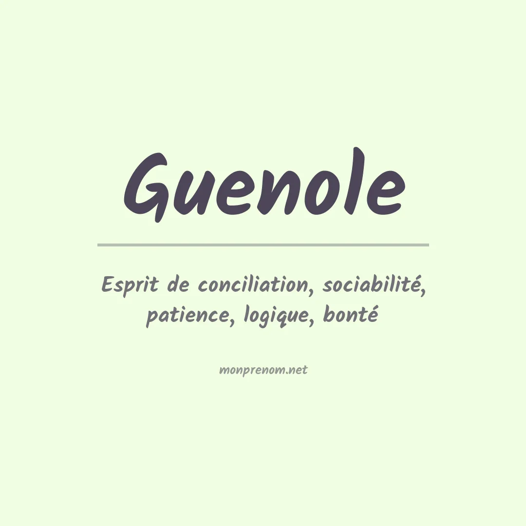 Prénom Guenole