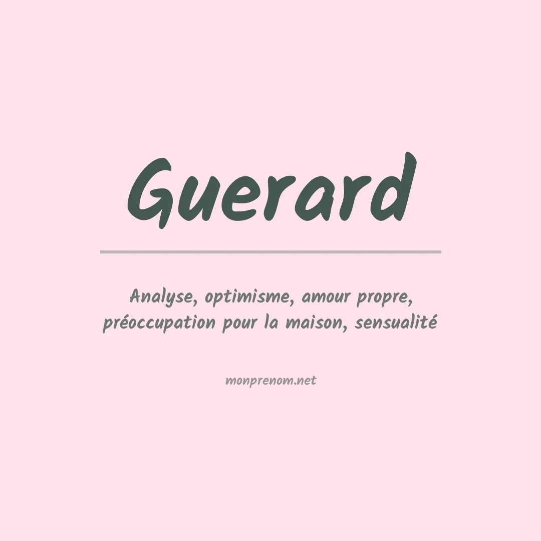 Prénom Guerard