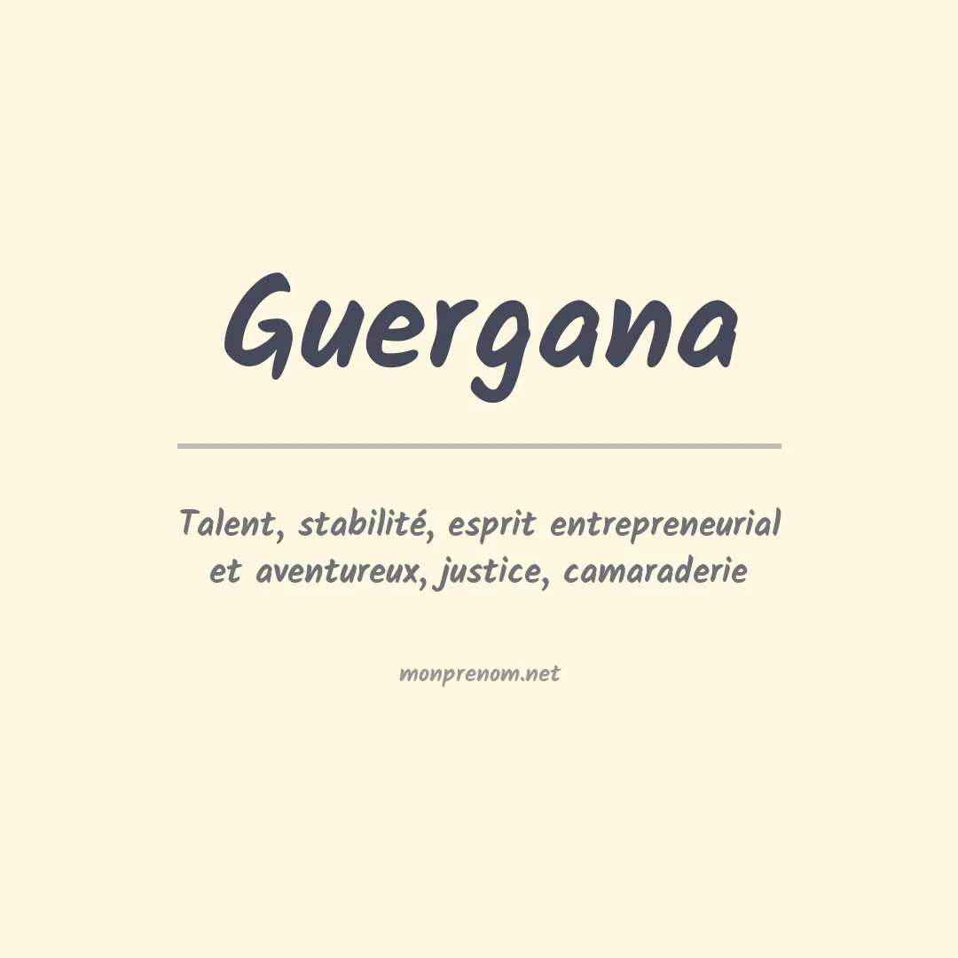 Signification du prénom Guergana