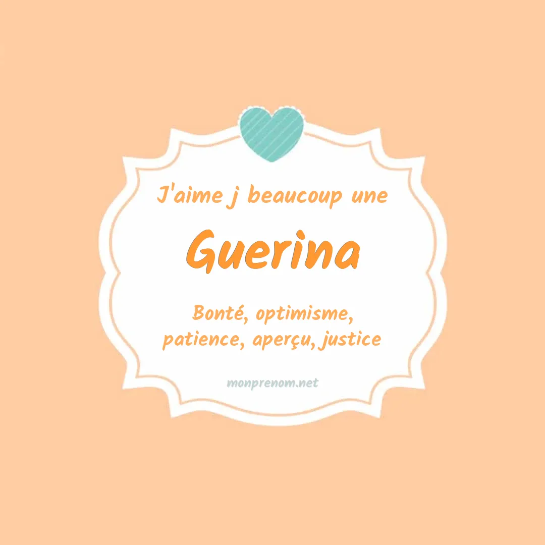 J'aime beaucoup Guerina