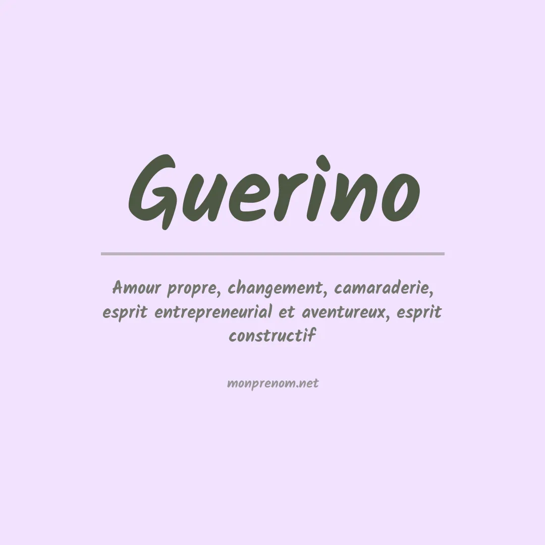 Prénom Guerino