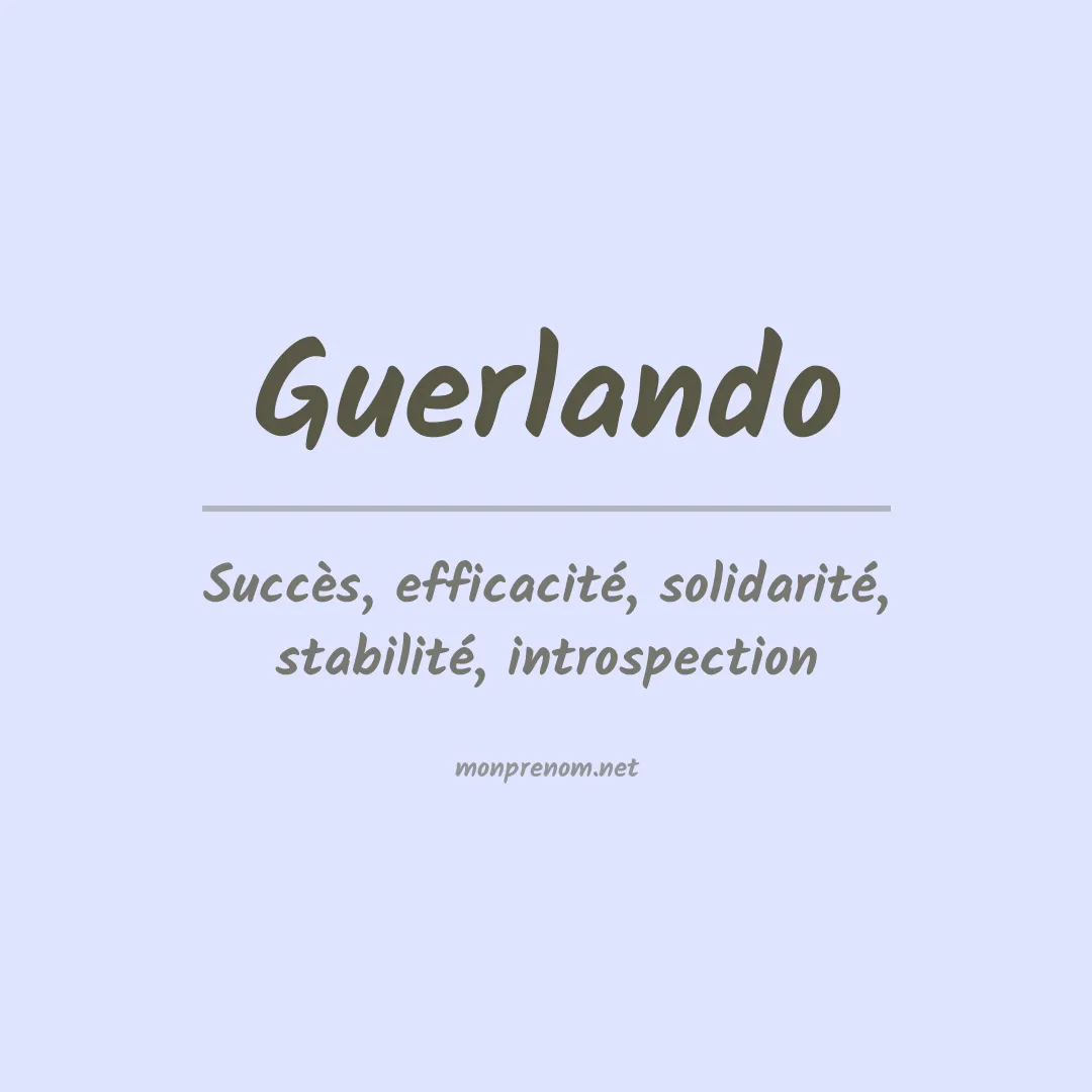 Prénom Guerlando