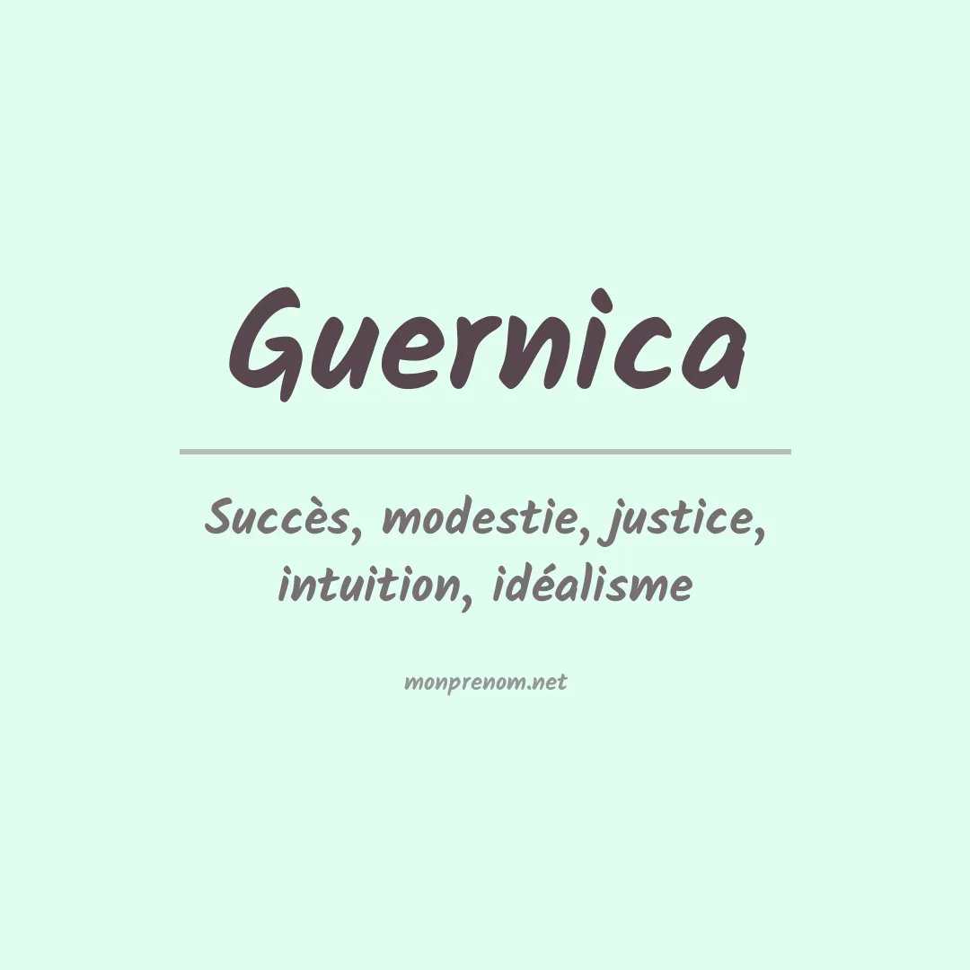 Signification du prénom Guernica