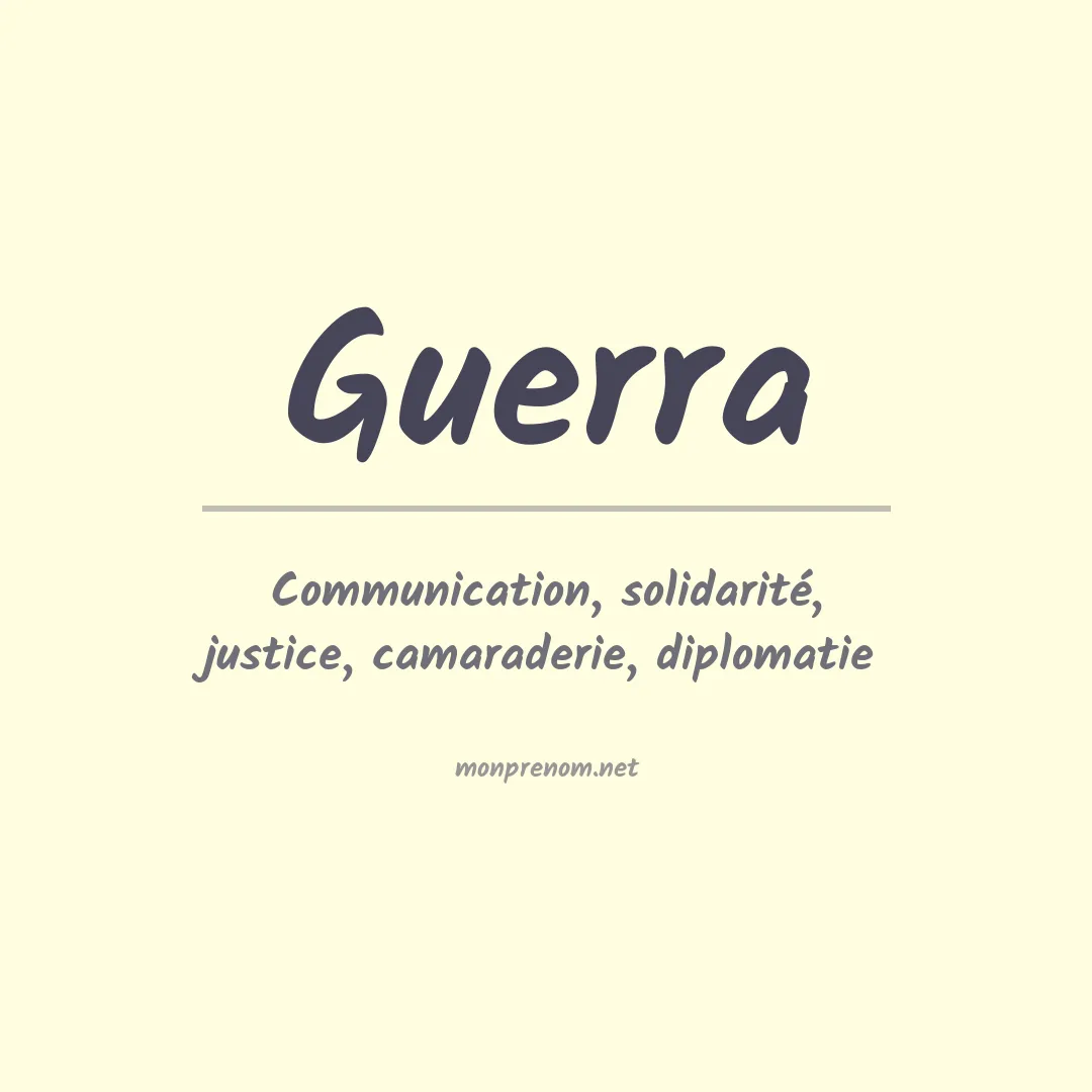 Prénom Guerra