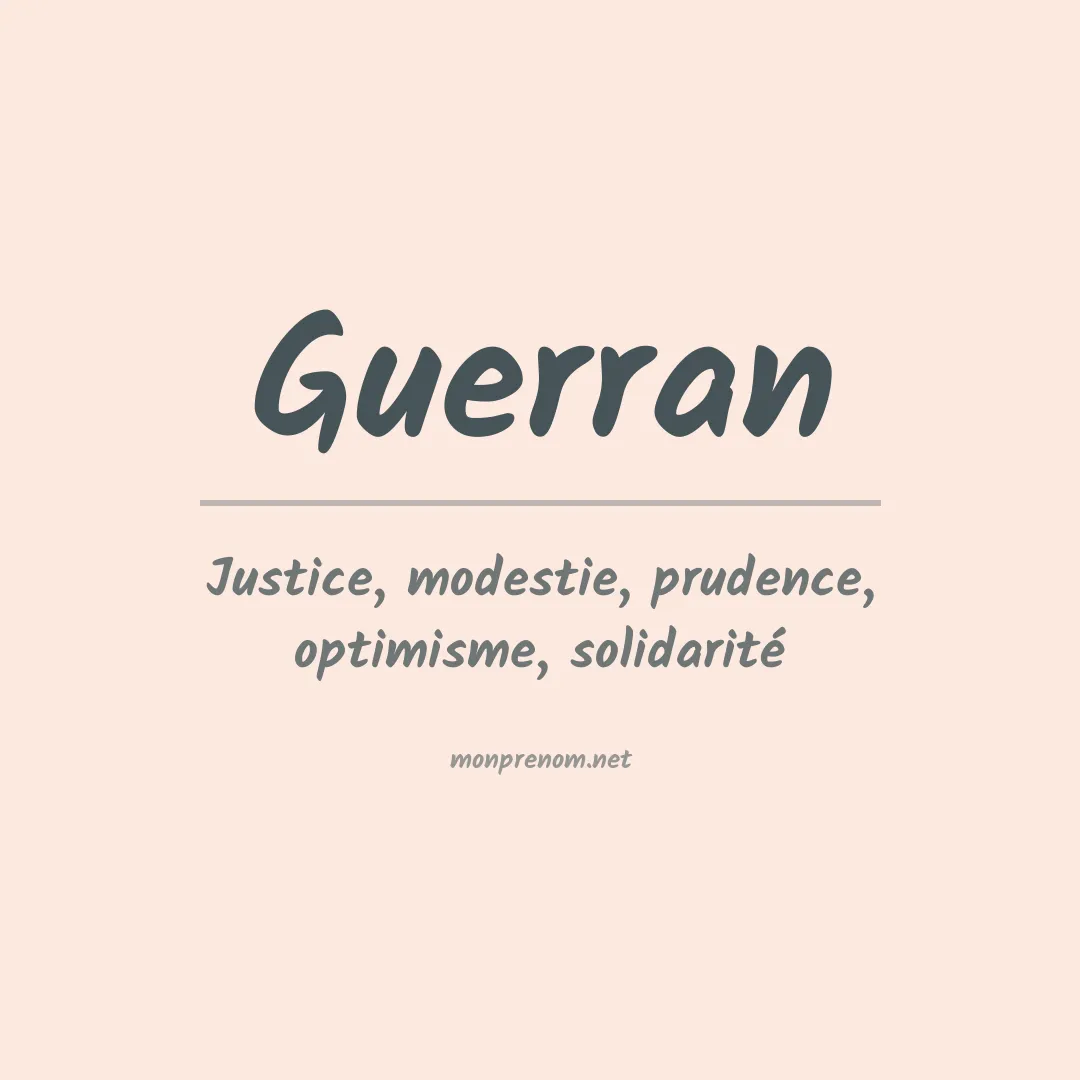 Signification du prénom Guerran