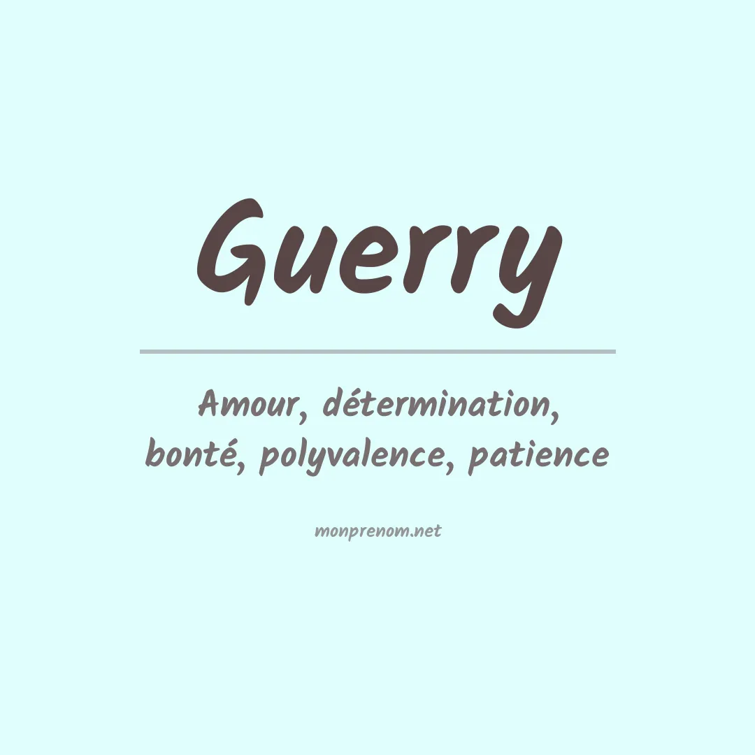 Prénom Guerry