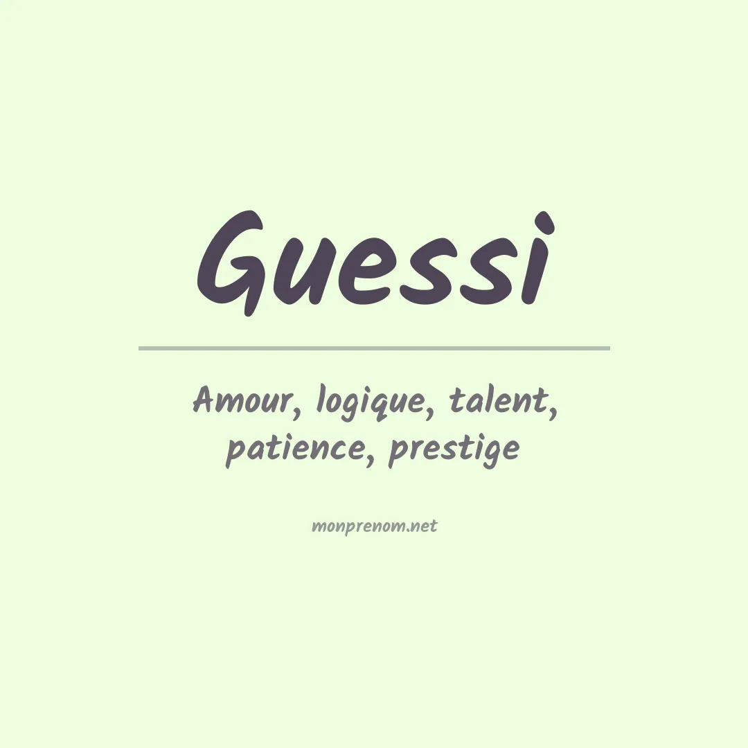 Prénom Guessi