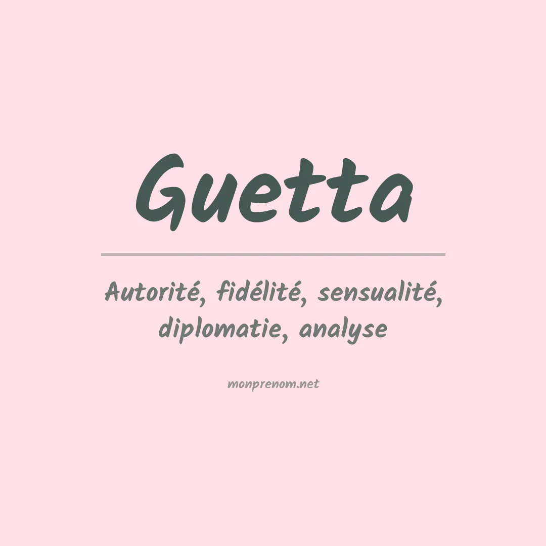 Prénom Guetta