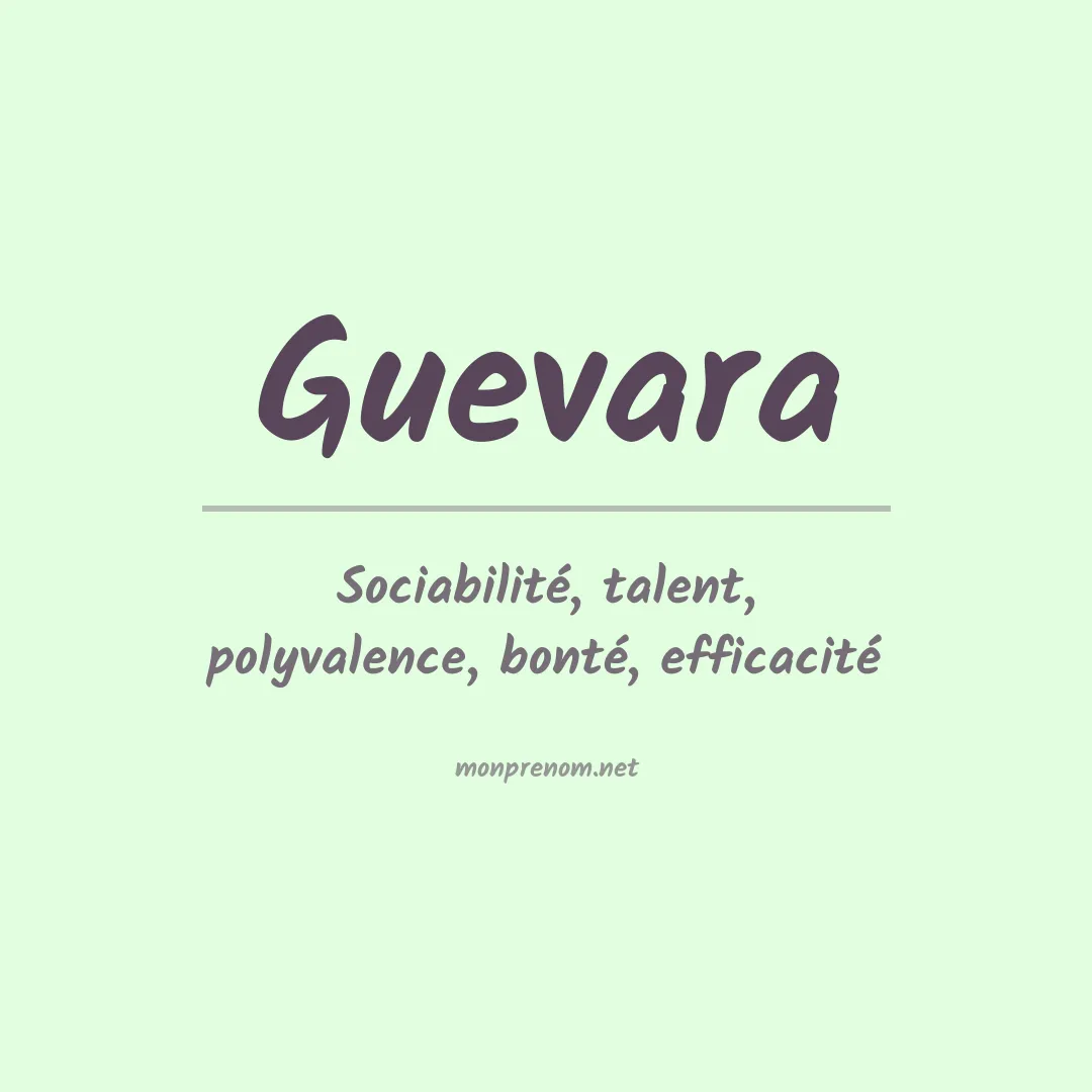 Prénom Guevara