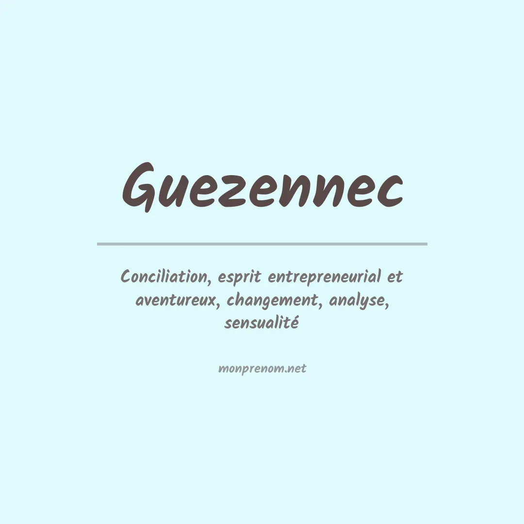 Prénom Guezennec
