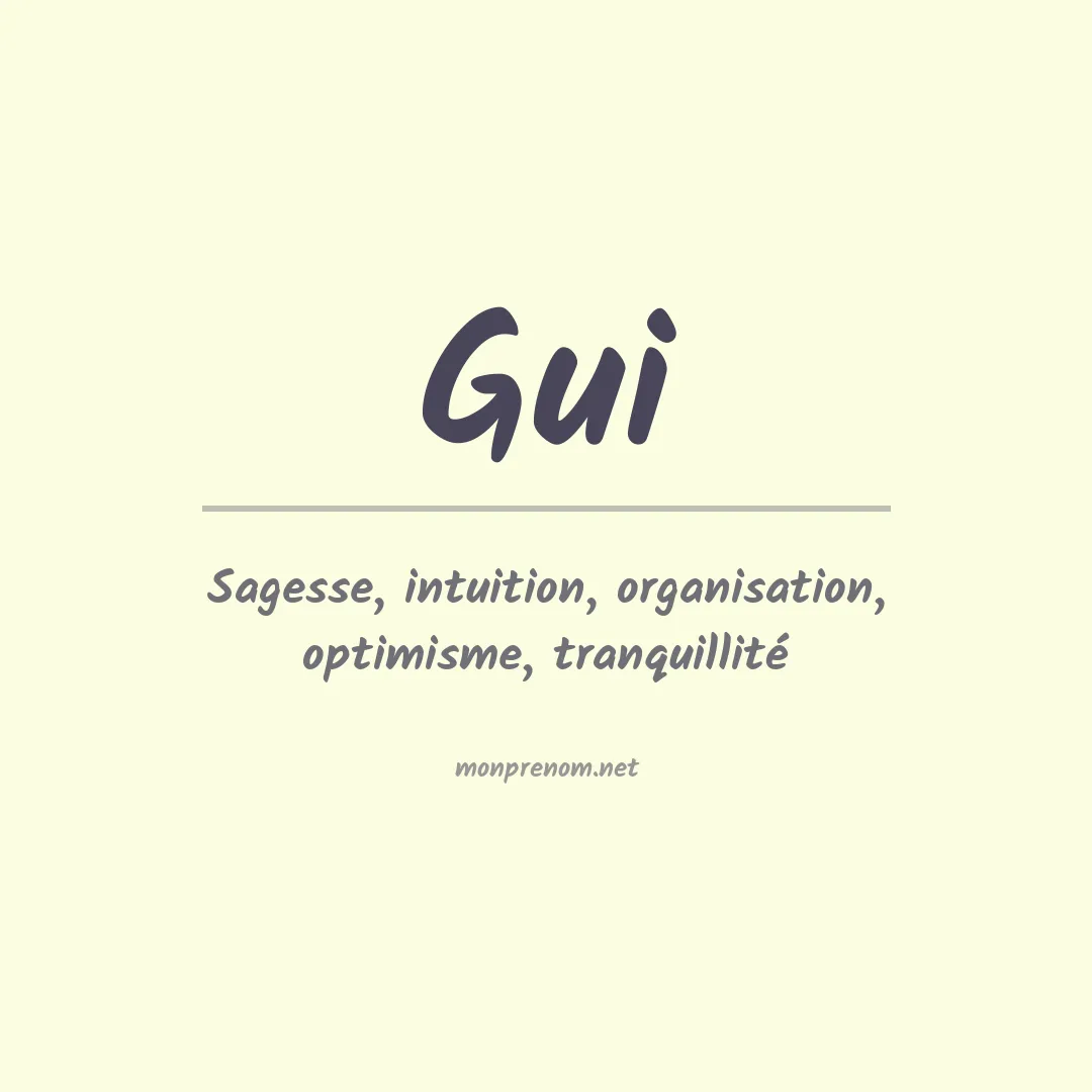 Prénom Gui