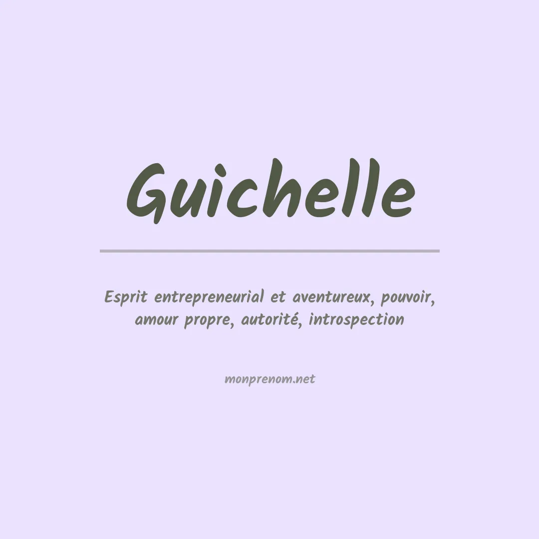 Prénom Guichelle