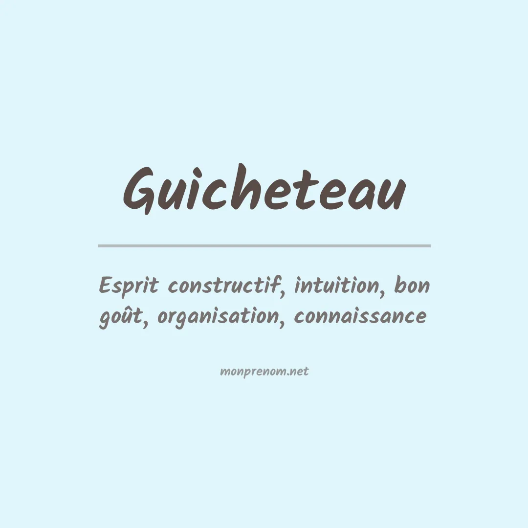 Prénom Guicheteau