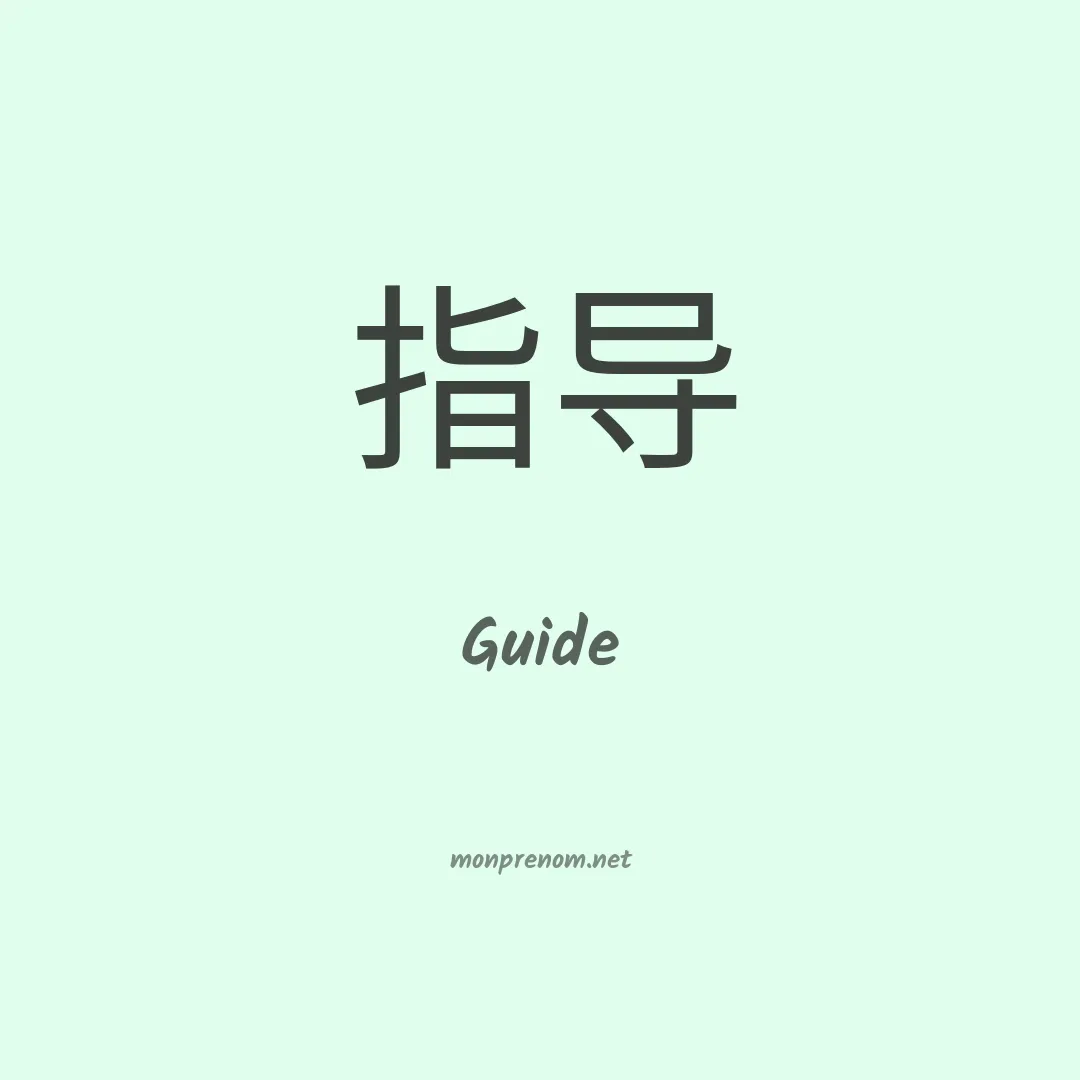 Guide en chinois