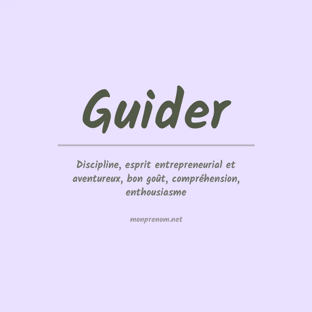 Prénom Guider