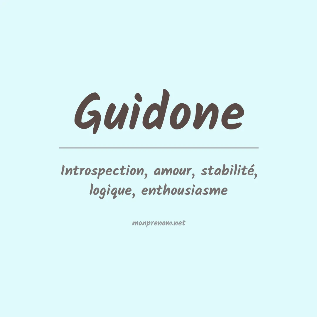 Prénom Guidone