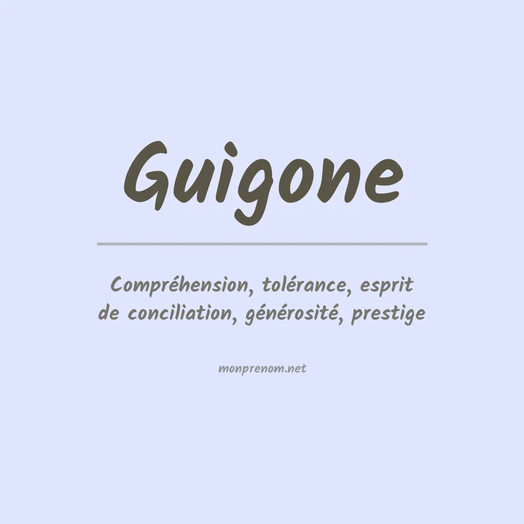 Prénom Guigone