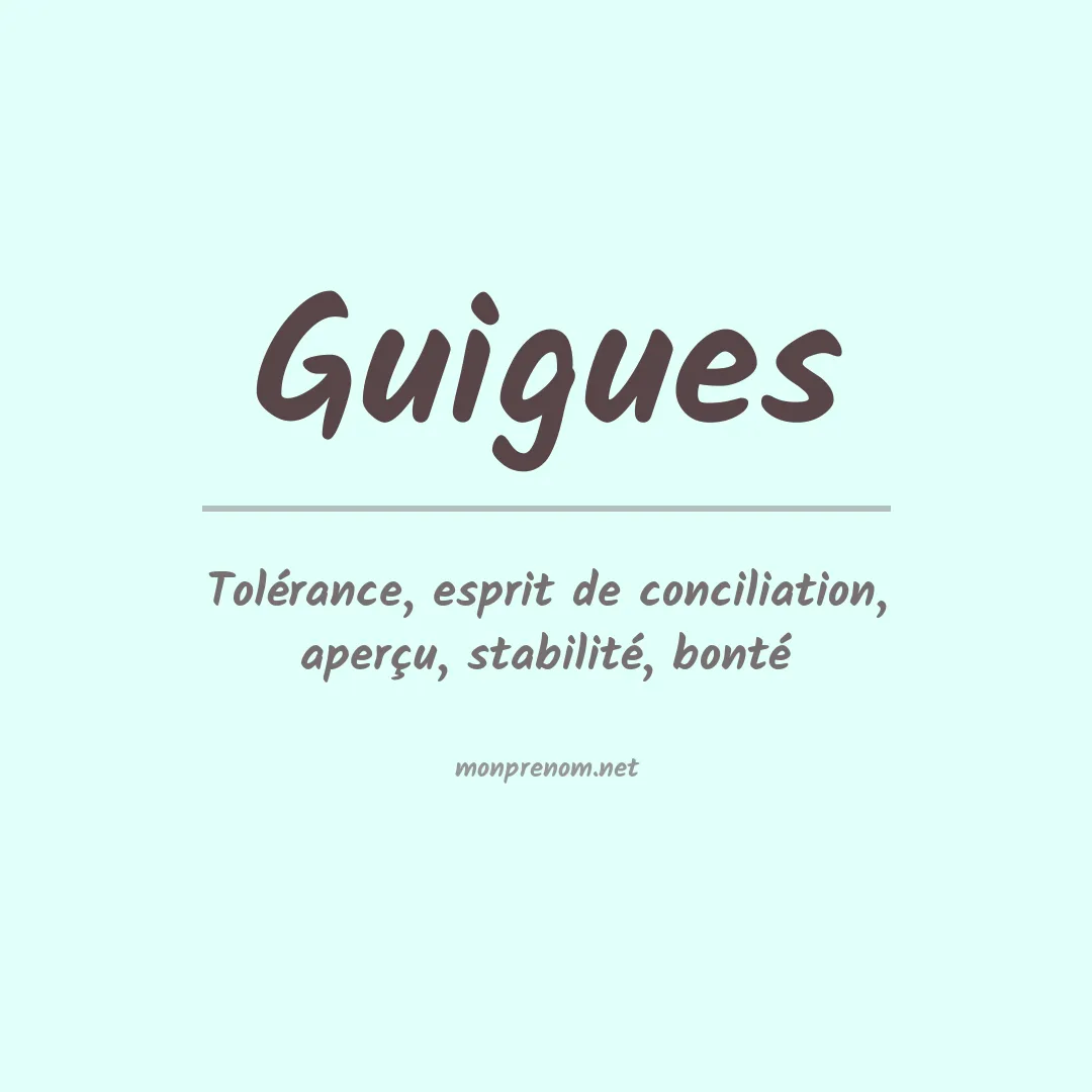 Prénom Guigues