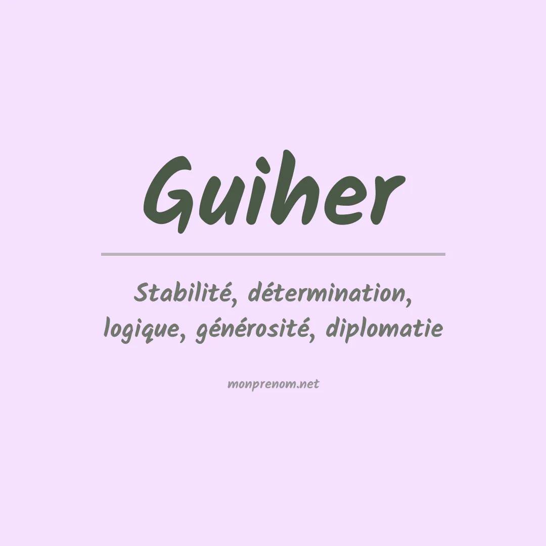 Prénom Guiher