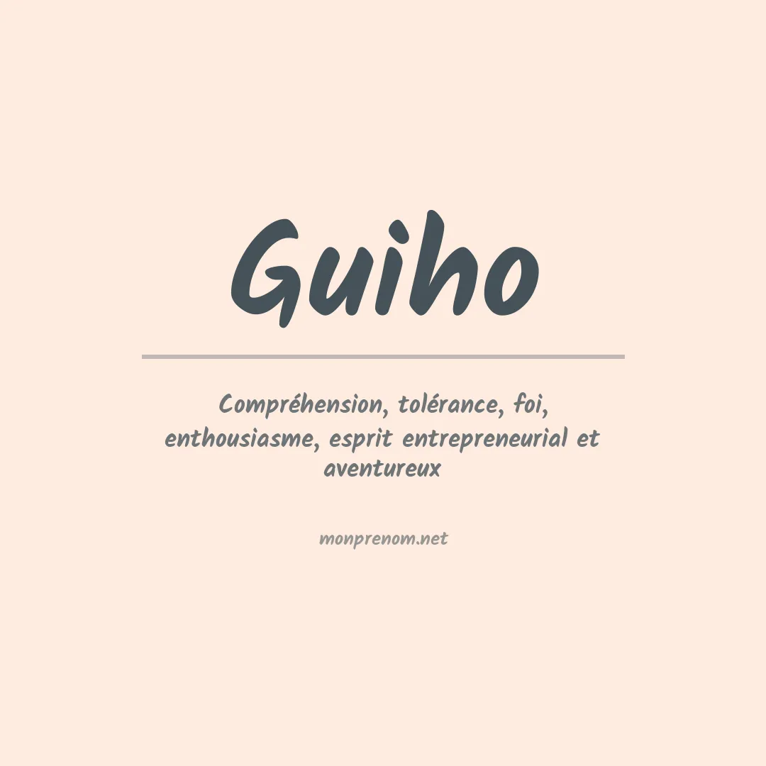 Prénom Guiho
