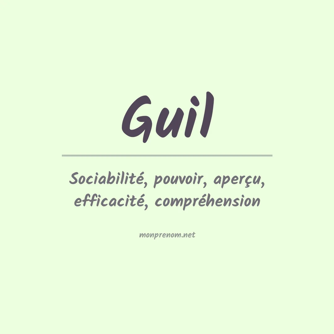Prénom Guil